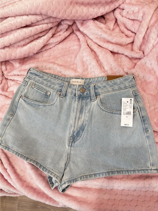 PacSun Pants - PacSun Light Wash High-Rise Denim Shorts